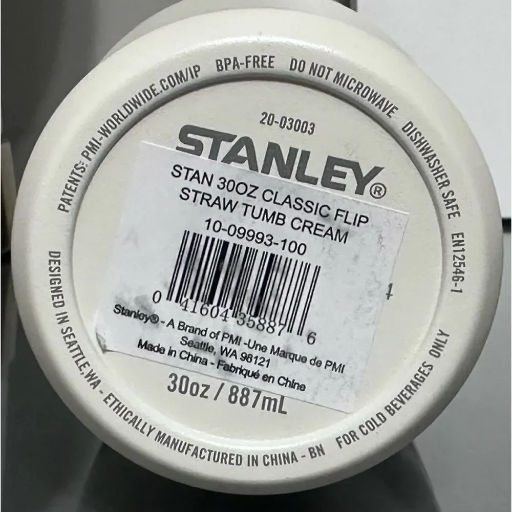 Stanley Ice Flow Flip Straw Tumbler 30oz, CREAM‎ - Picture 4 of 4
